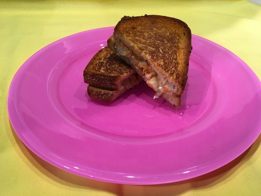 Buffalo Chicken Grilled Cheese